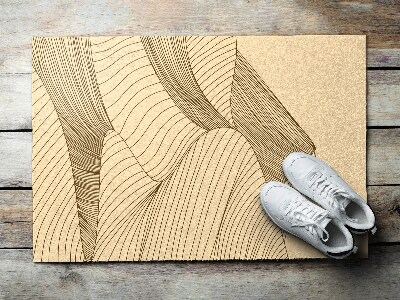 Paillasson extérieur Onde géométrique