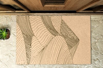Paillasson extérieur Onde géométrique