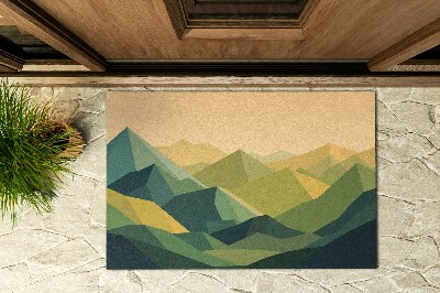 Paillasson extérieur Montagnes géométriques