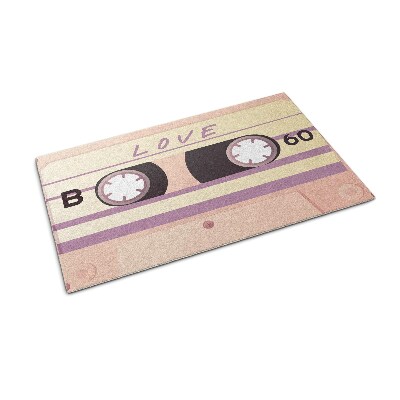 Paillasson extérieur Amour des cassettes rétro
