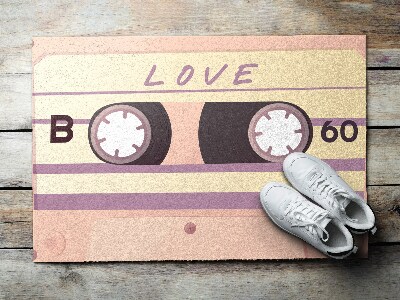 Paillasson extérieur Amour des cassettes rétro