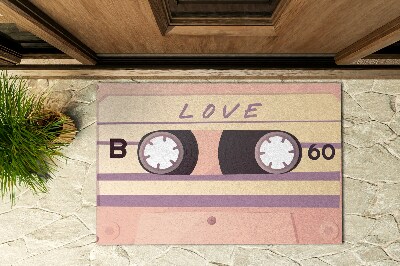 Paillasson extérieur Amour des cassettes rétro
