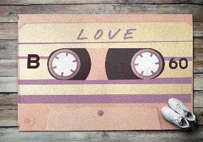 Paillasson extérieur Amour des cassettes rétro