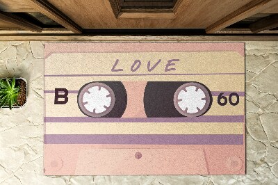 Paillasson extérieur Amour des cassettes rétro