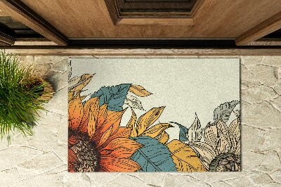 Paillasson extérieur Flore du tournesol