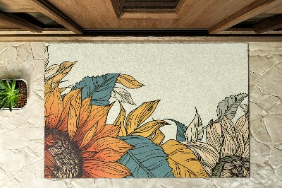 Paillasson extérieur Flore du tournesol