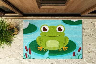 Paillasson extérieur Adorable grenouille amphibie