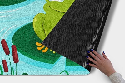 Paillasson extérieur Adorable grenouille amphibie