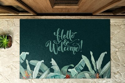 Paillasson extérieur Bienvenue tropical