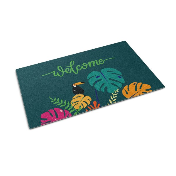 Paillasson extérieur Bienvenue tropical