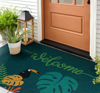 Paillasson extérieur Bienvenue tropical