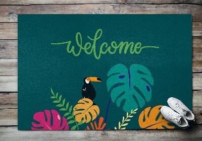 Paillasson extérieur Bienvenue tropical