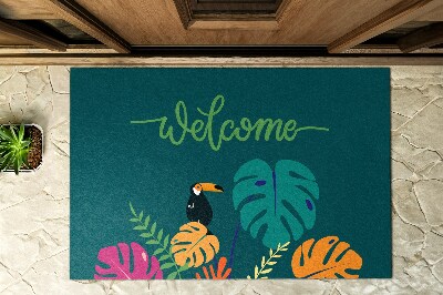 Paillasson extérieur Bienvenue tropical