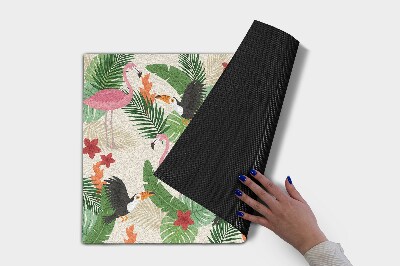 Paillasson extérieur Oiseaux flamants roses