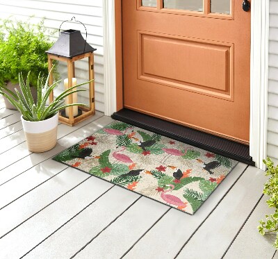 Paillasson extérieur Oiseaux flamants roses