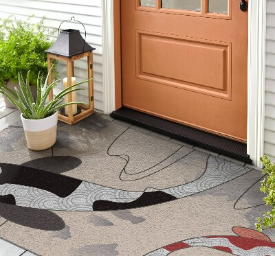 Paillasson extérieur Stock de poissons koi