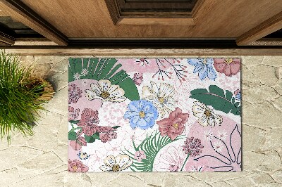 Paillasson extérieur Fleurs colorées