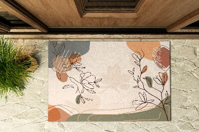 Paillasson extérieur Fleurs géométriques