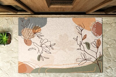 Paillasson extérieur Fleurs géométriques