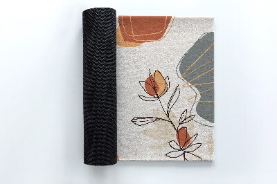 Paillasson extérieur Fleurs géométriques