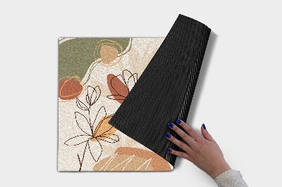 Paillasson extérieur Fleurs géométriques