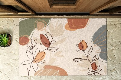 Paillasson extérieur Fleurs géométriques