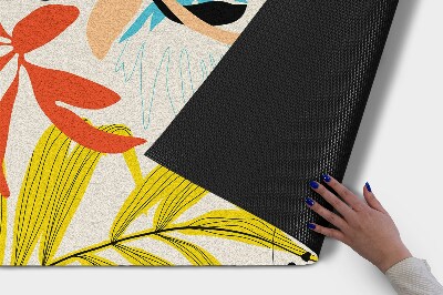 Paillasson extérieur Feuilles et fleurs