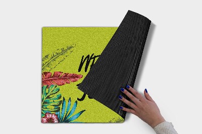 Paillasson extérieur Inscription bienvenue dans la jungle