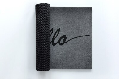 Paillasson extérieur Bonjour sur le béton