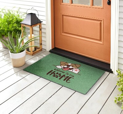 Paillasson extérieur Bienvenue à la maison, chien