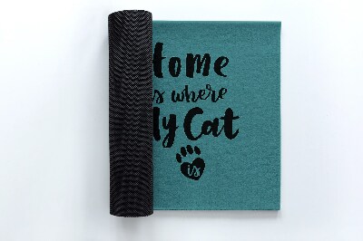 Paillasson extérieur Chat dans la maison
