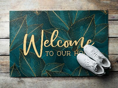 Paillasson extérieur Bienvenue aux feuilles
