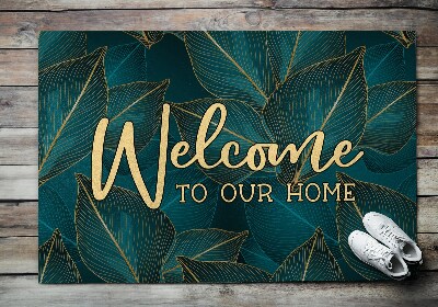 Paillasson extérieur Bienvenue aux feuilles