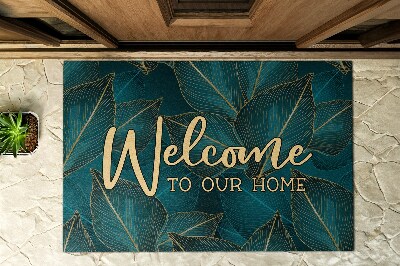 Paillasson extérieur Bienvenue aux feuilles