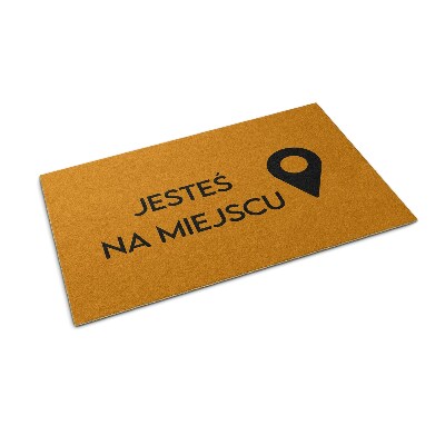 Paillasson extérieur Vous êtes ici marqueur