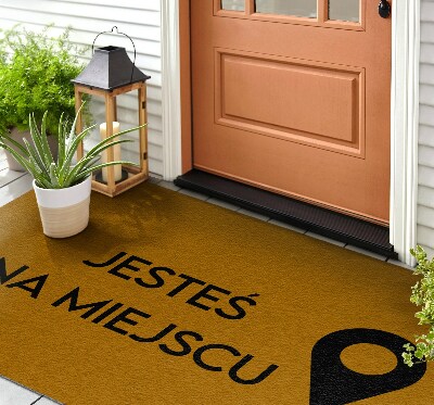 Paillasson extérieur Vous êtes ici marqueur