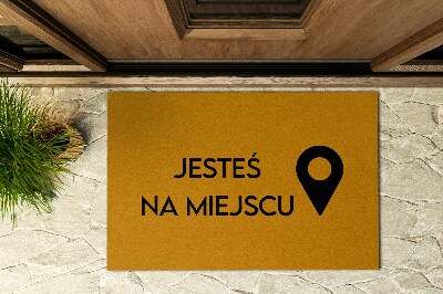 Paillasson extérieur Vous êtes ici marqueur