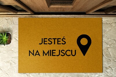 Paillasson extérieur Vous êtes ici marqueur