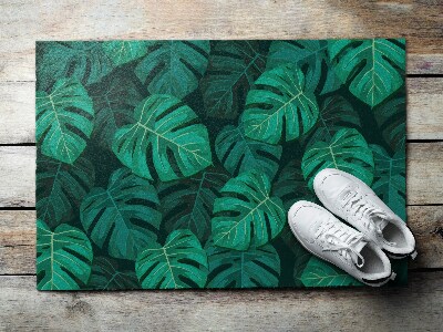 Paillasson extérieur Grandes feuilles de monstera