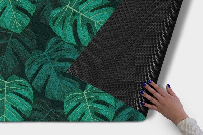 Paillasson extérieur Grandes feuilles de monstera