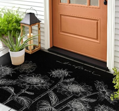 Paillasson extérieur Fleurs d'héliotrope