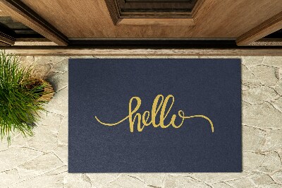 Paillasson extérieur Avec l'inscription bonjour
