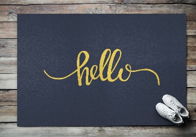 Paillasson extérieur Avec l'inscription bonjour