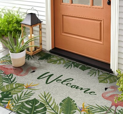 Paillasson extérieur Oiseaux flamants roses