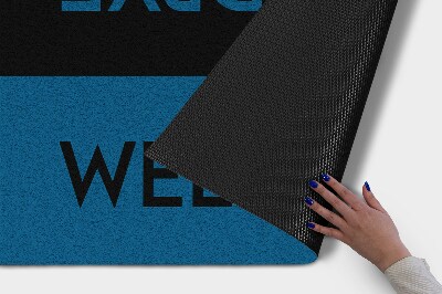 Paillasson extérieur Bienvenue au revoir