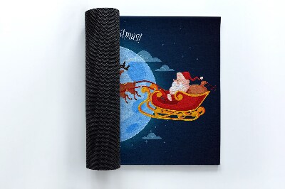 Paillasson extérieur Le traîneau du père noël