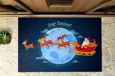 Paillasson extérieur Le traîneau du père noël