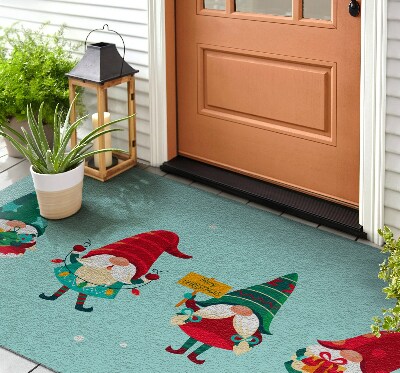Paillasson extérieur Les elfes de noël
