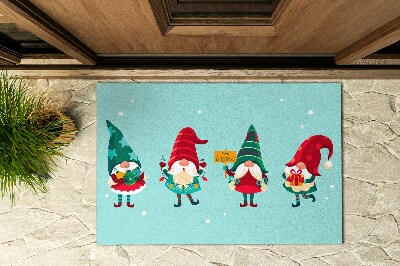 Paillasson extérieur Les elfes de noël