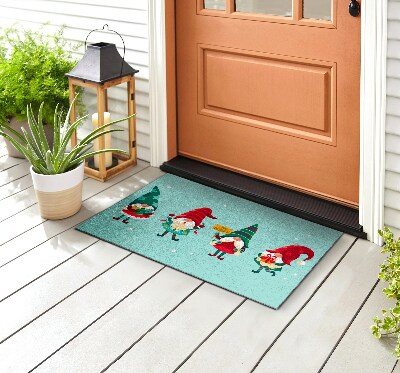 Paillasson extérieur Les elfes de noël